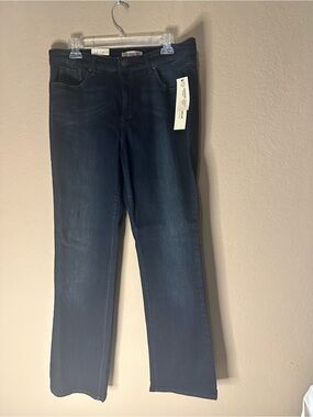 Women’s Dark Blue Straight-Leg Jeans